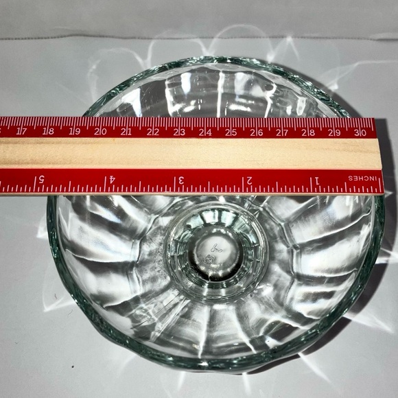 VTG Libbey Ribbed Optic Compote Dessert Ice Cream Pedestal Bowl Candy Dish - Picture 3 of 6